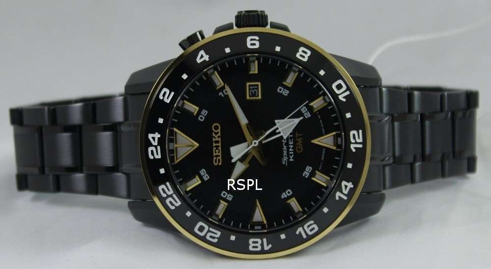 Seiko Sportura Kinetic GMT SUN026P1 SUN026P Mens Watch