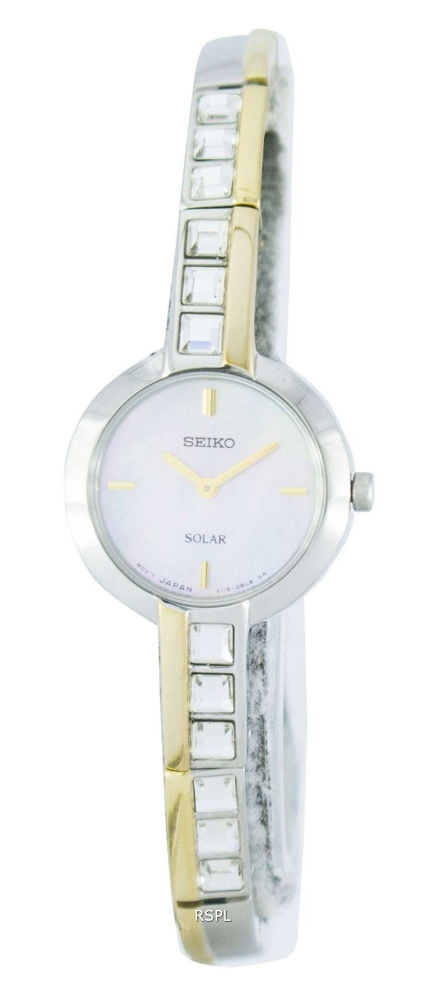 Seiko Solar Swarovski Crystals SUP192 SUP192P1 SUP192P Women's Watch
