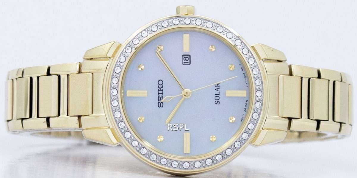Seiko Solar Diamond Accent SUT330 SUT330P1 SUT330P Women's Watch