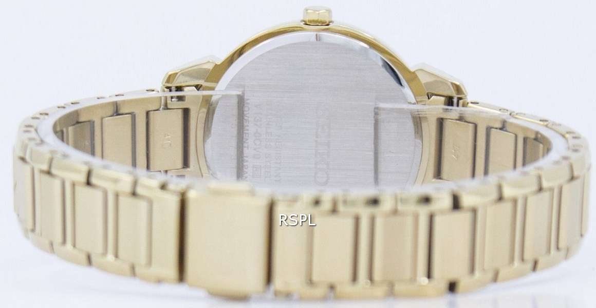 Seiko Solar Diamond Accent SUT330 SUT330P1 SUT330P Women's Watch