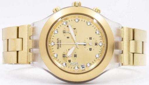 Swatch Irony Diaphane Full Blooded Chronograph SVCK4032G Unisex Watch Zetamarket