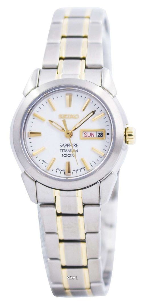 Seiko Sapphire Titanium Quartz 100M SXA115 SXA115P1 SXA115P Womens Watch