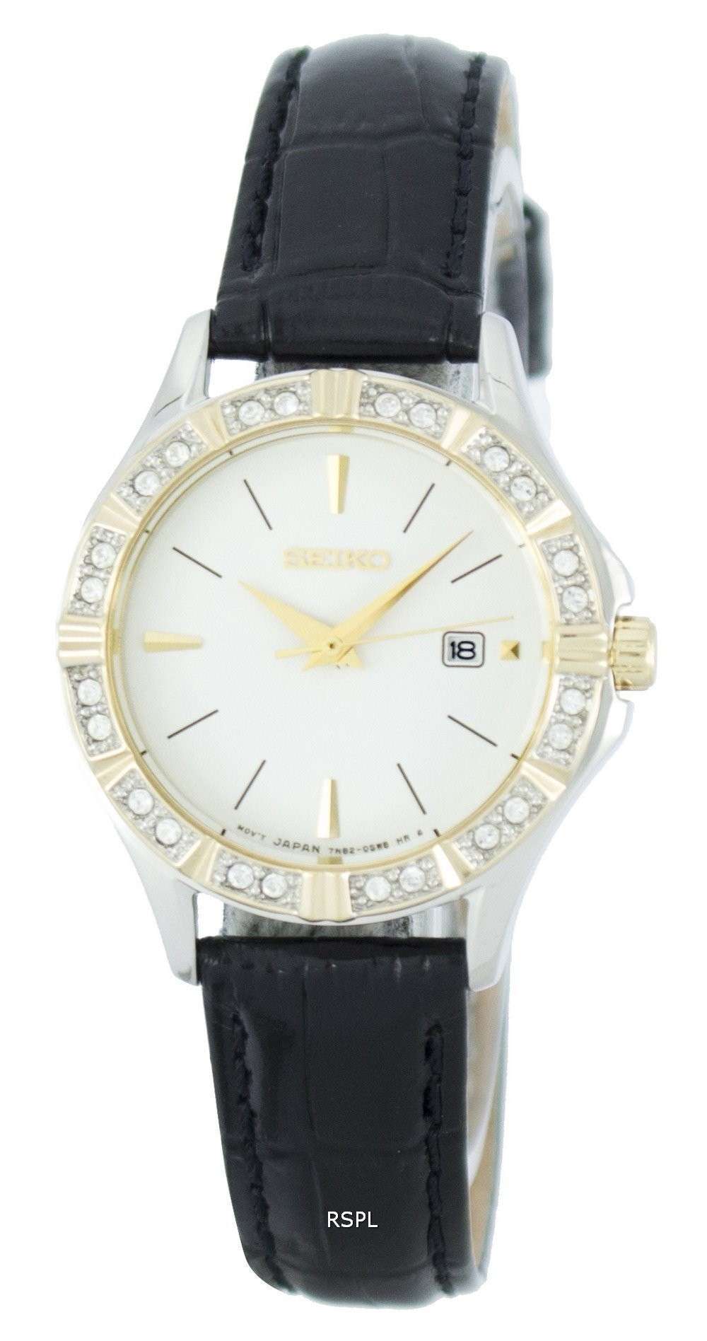 Seiko Quartz Diamond Accent SXDF24 SXDF24P1 SXDF24P Women's Watch