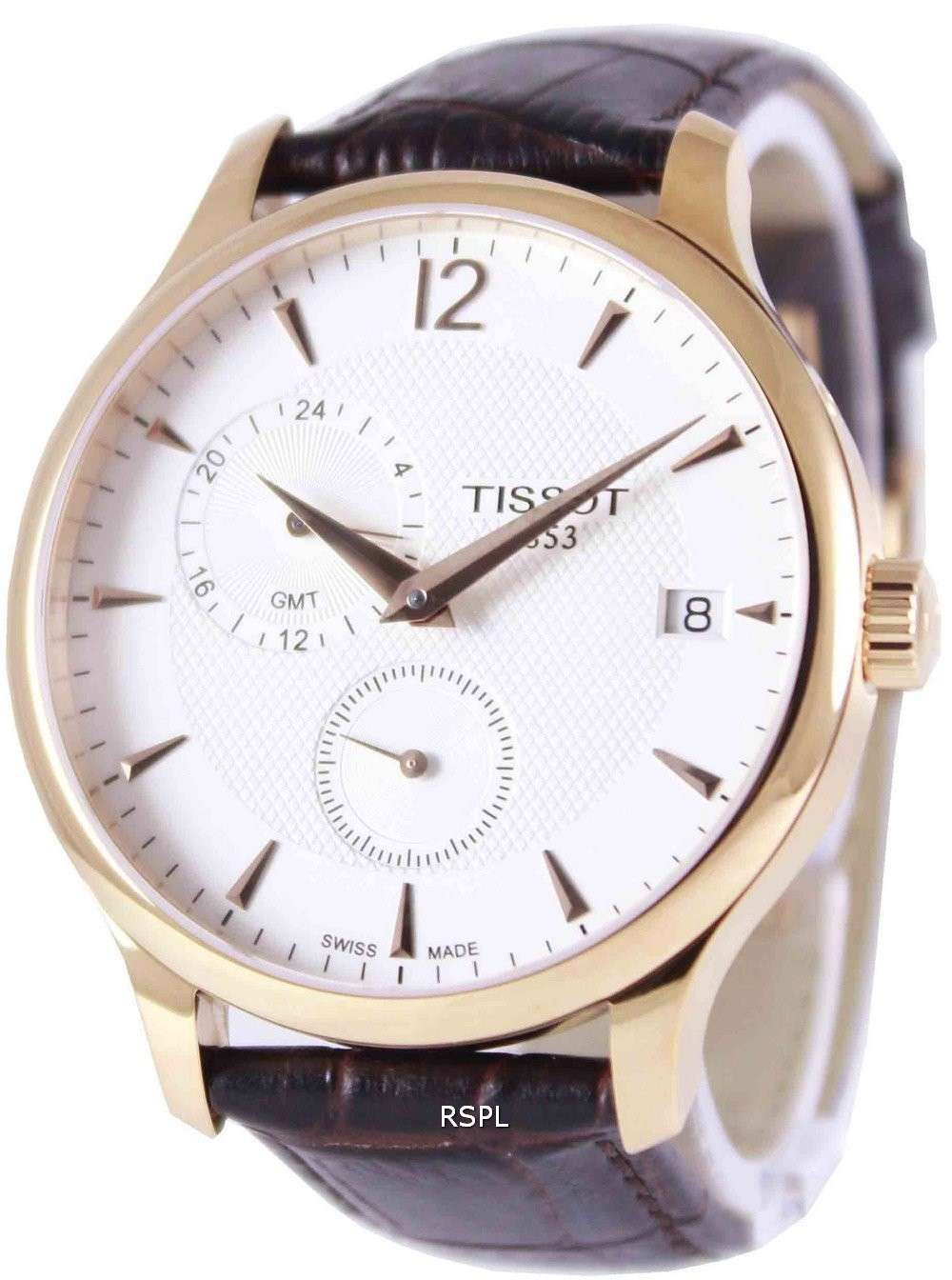 Tissot T-Classic Tradition GMT T063.639.36.037.00 T0636393603700 Men's Watch