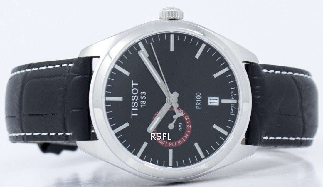Tissot T-Classic PR 100 Dual Time Quartz T101.452.16.051.00 T1014521605100 Men's Watch