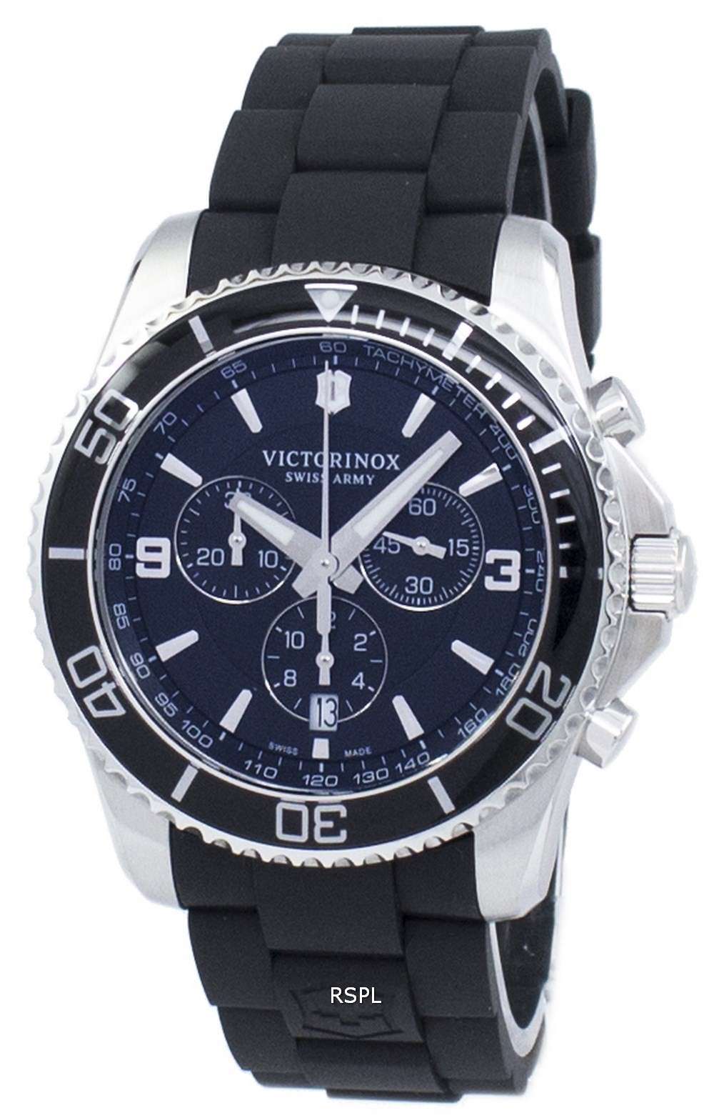 Victorinox Maverick Swiss Army Chronograph Tachymeter Quartz 241696 Men's Watch