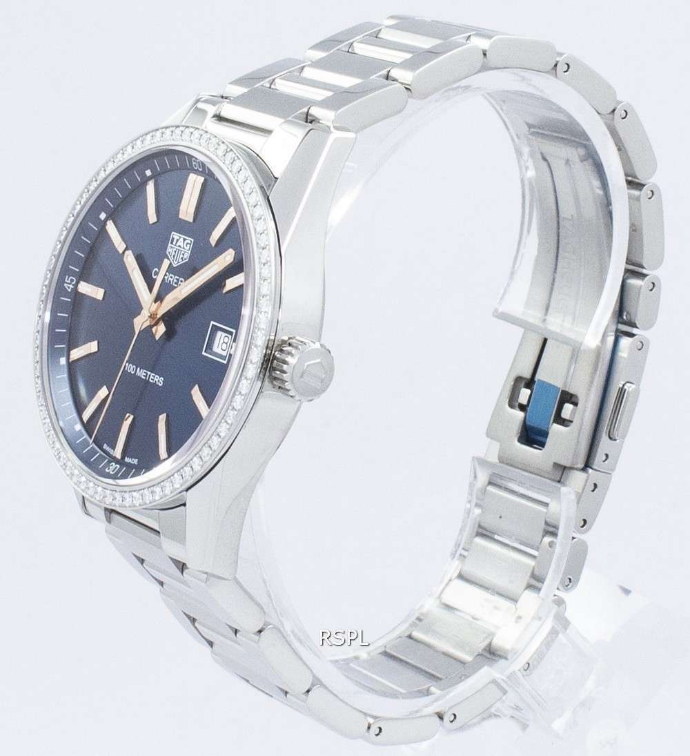 Tag Heuer Carrera Quartz Diamond Accents WAR1114.BA0601 Women's Watch