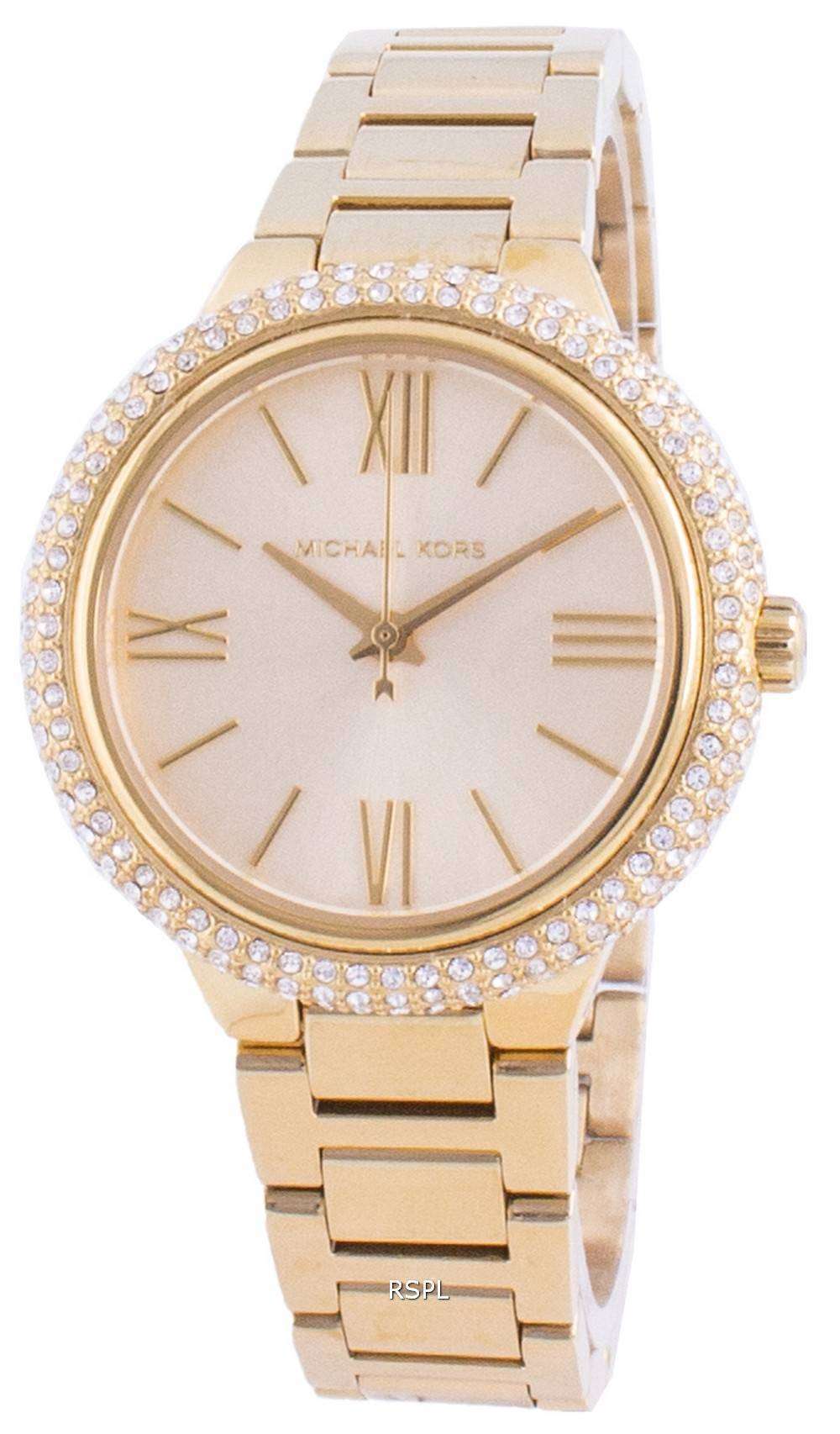 michael kors white diamond watch