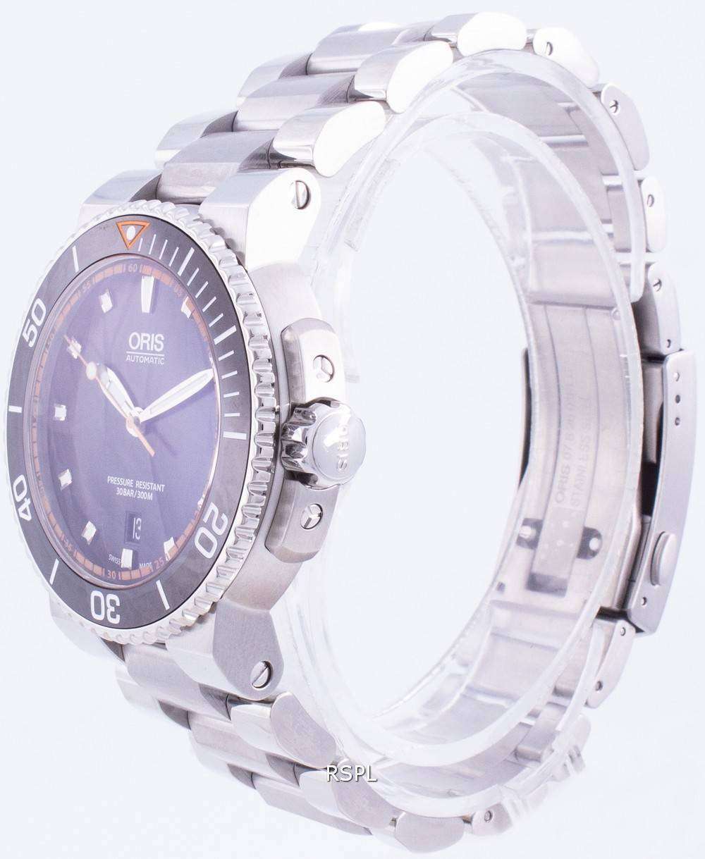 Oris Aquis Date 01-733-7653-4128-07-8-26-01PEB Automatic 300M Men's Watch