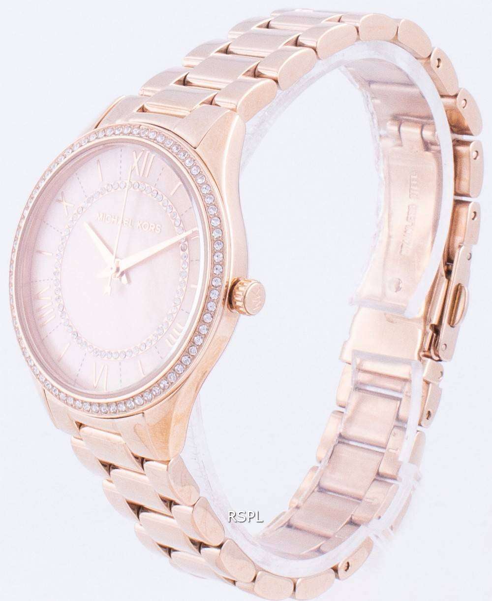 Michael Kors Lauryn MK4491 Quartz Diamond Accents With Gift Set Women's Watch
