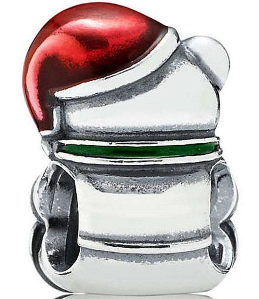 PANDORA 791391ENMX Christmas Bear Women's Charm