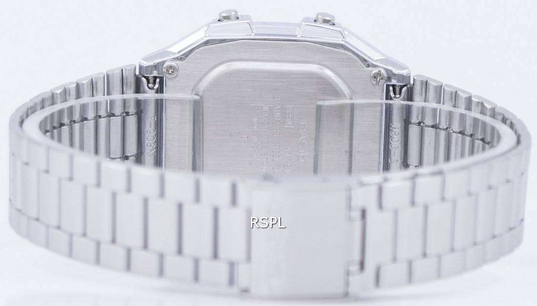 spredning Omkreds praktisk Casio Digital Stainless Steel Alarm Chrono Dual Time A178WA-1ADF A178WA-1A  Men's Watch - Zetamarket