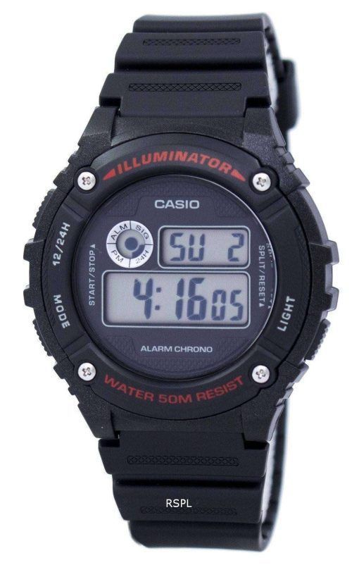 Casio Sports Illuminator Alarm Chrono Digital W-216H-1AV W216H-1AV Men's Watch