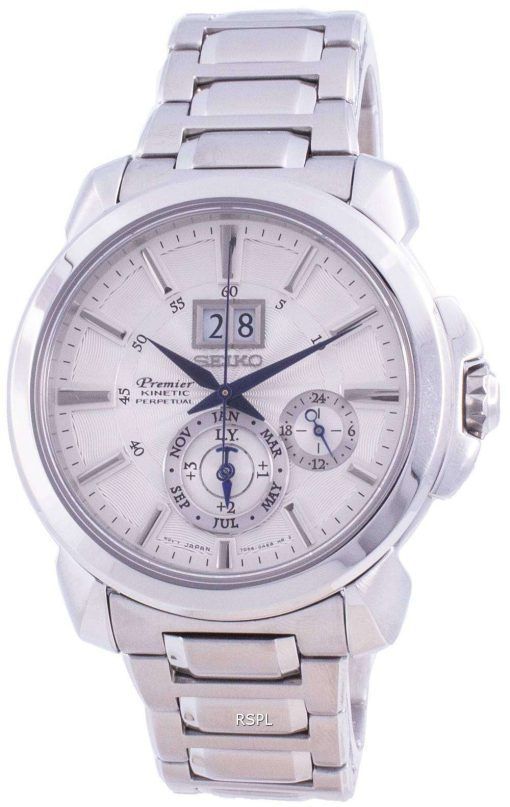 Seiko Premier Kinetic Perpetual SNP159 SNP159P1 SNP159P 100M Men's Watch