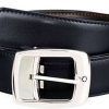 Montblanc 9695 Contemporary Black/Brown Reversible Leather Men's Belt