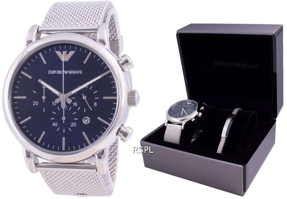 armani luigi chronograph watch
