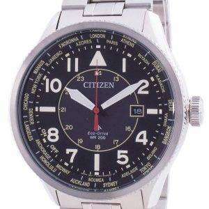 Citizen Promaster Nighthawk World Time Eco-Drive BX1010-53E 200M Mens Watch