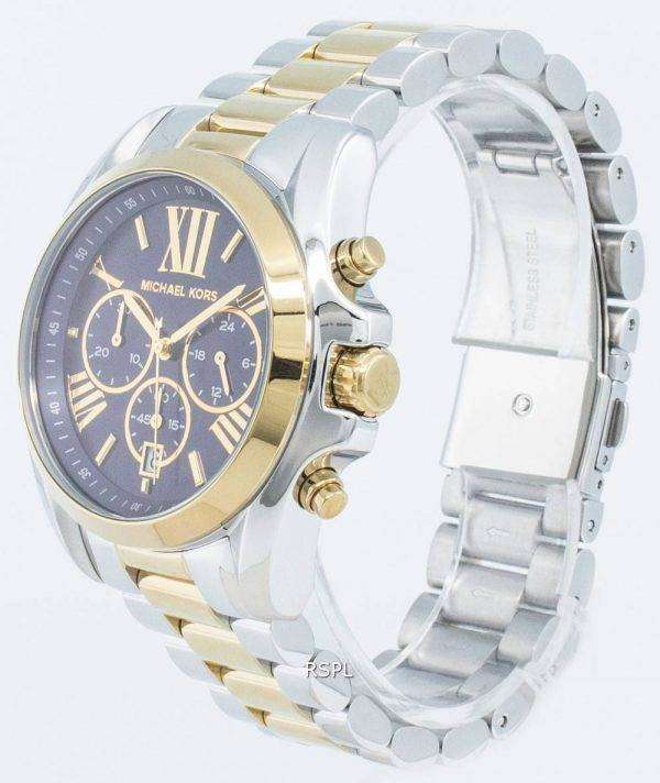michael kors two tone bradshaw watch