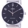 Casio Black Dial Stainless Steel Quartz MTP-VT01D-1B2 MTPVT01D-1B2 Men's Watch