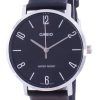 Casio Black Dial Leather Strap Quartz MTP-VT01L-1B2 MTPVT01L-1B2 Men's Watch