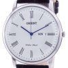 Orient White Dial Black Leather Quartz SUG1R009W6 Mens Watch