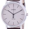 Casio White Dial Leather Strap Quartz MTP-E171L-5E MTPE171L-5 Mens Watch