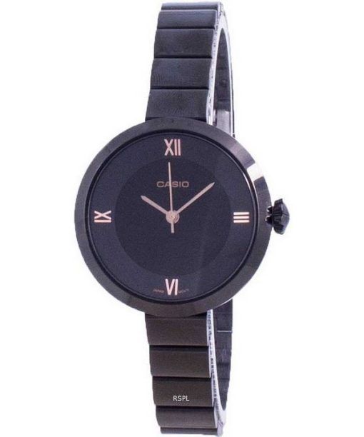 Casio Analog Black Dial LTP-E154B-1A LTPE154B-1A Womens Watch