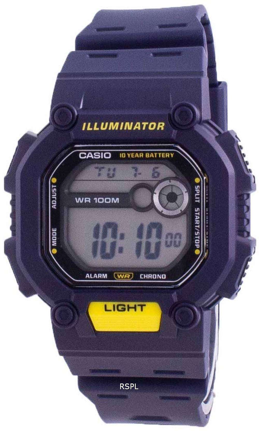Casio Youth Illuminator Digital W-737H-2A W737H-2A 100M Mens Watch -  Zetamarket