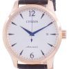 Citizen Silver Dial Calf Leather Strap Mechanical NJ0113-10A Mens Watch