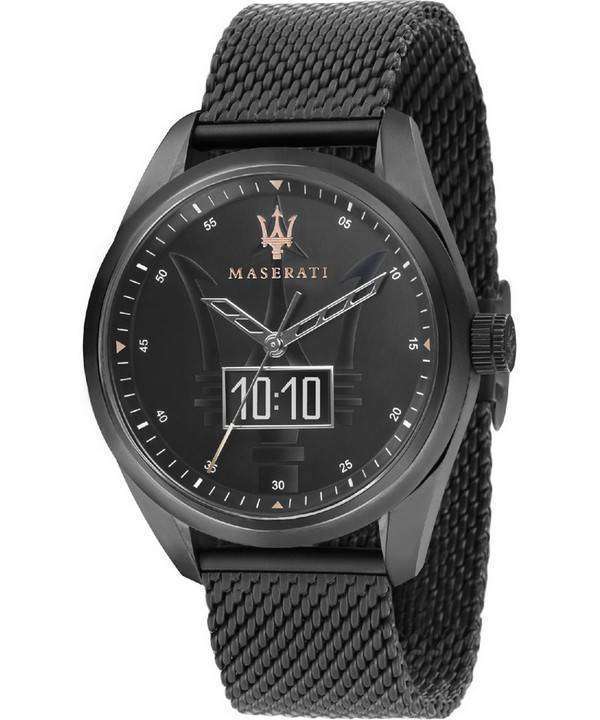 Maserati Traguardo Black Dial Quartz R8853112001 100M Mens Watch