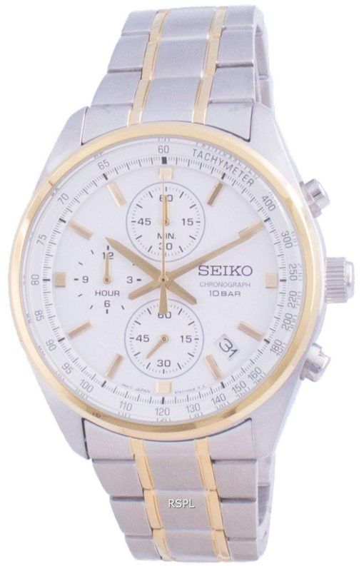 Seiko Chronograph Quartz SSB380 SSB380P1 SSB380P 100M Mens Watch