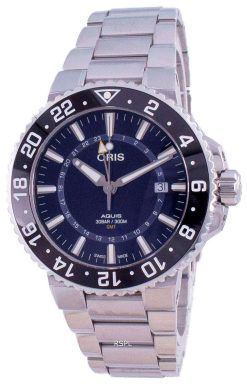 Oris Aquis GMT Date Automatic Diver's 01-798-7754-4135-07-8-24-05PEB 300M Men's Watch