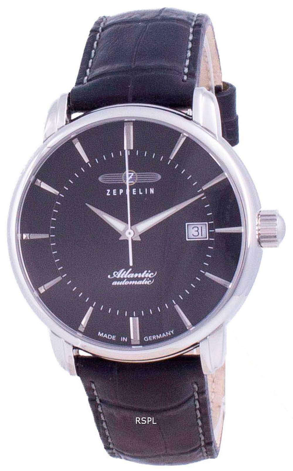 Zeppelin Atlantic Black Dial Automatic 8452-2 84522 Men's Watch