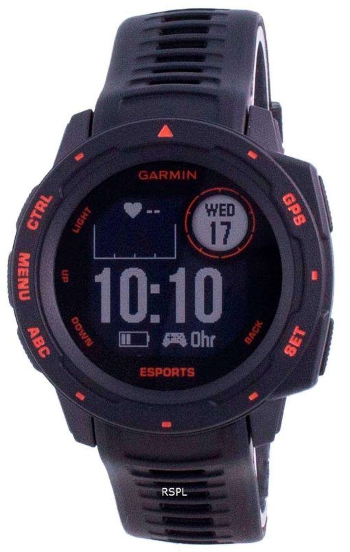 Garmin Instinct E-Sport Edition Display Outdoor Fitness GPS Black Band 010-02064-72 Multisport Watch