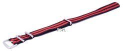 Ratio Brand NATOS15 Red Nylon Strap 18mm