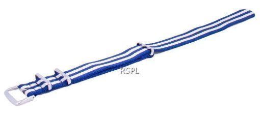 Ratio Brand NATOS17 Blue Nylon Strap 18mm