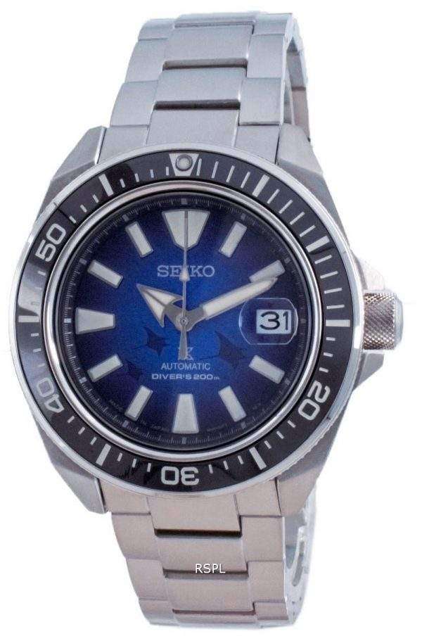 Seiko Prospex Save The Ocean Manta Ray Edition Automatic Divers SRPE33 SRPE33J1 SRPE33J 200M Mens Watch