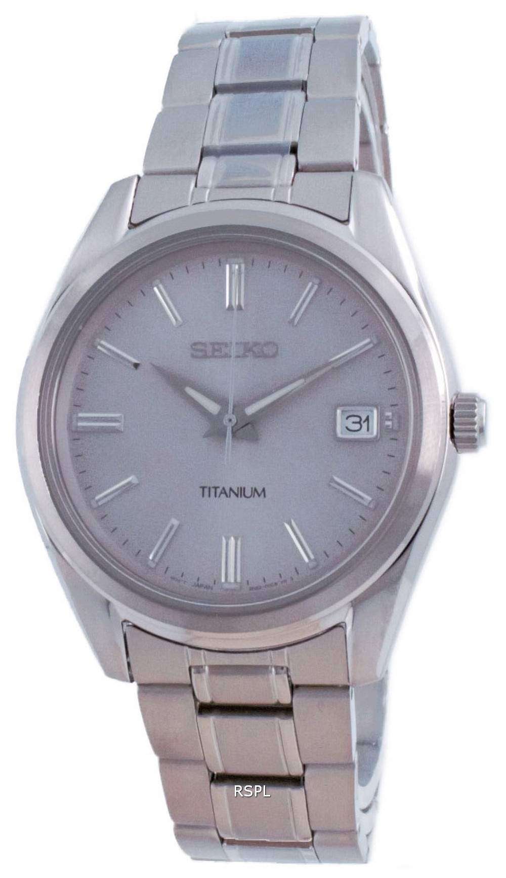 SEIKO TITANIUM SUR369P1 WHITE DIAL STAINLESS STEEL MEN'S WATCH – H2 Hub