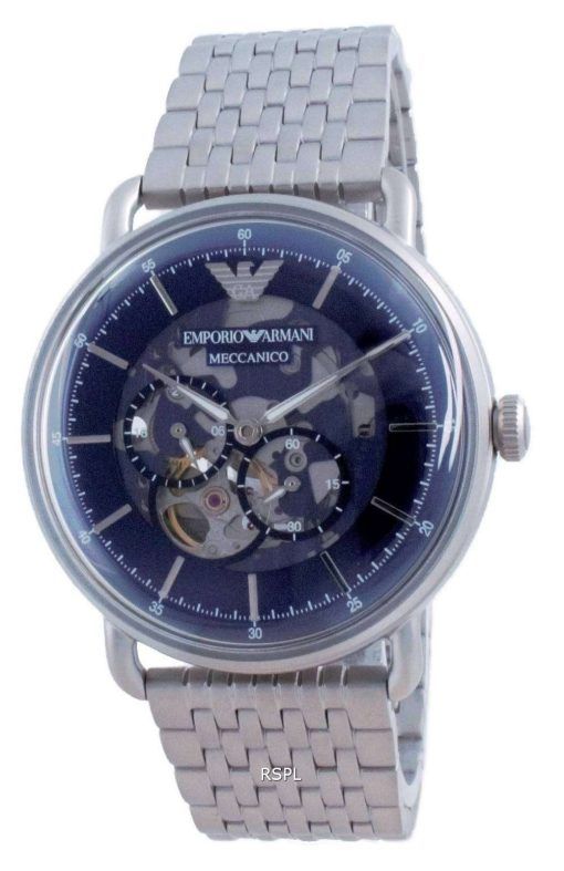 Emporio Armani Aviator Semi Skeleton Automatic AR60024 Mens Watch