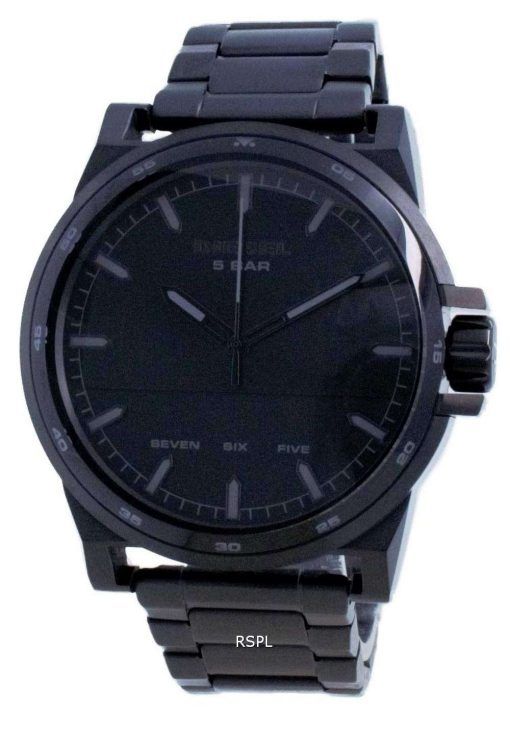 Diesel D-48 Black Dial Stainless Steel Quartz DZ1934 Men's Watch