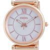 Fossil Carlie Rose Gold Tone Quartz ES5058SET Women's Watch