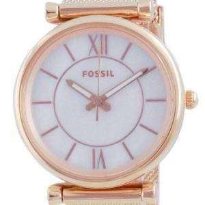 Fossil Carlie Rose Gold Tone Quartz ES5058SET Women's Watch