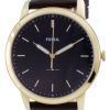 Fossil Minimalist 3H Black Dial Leather Quartz FS5756 Mens Watch