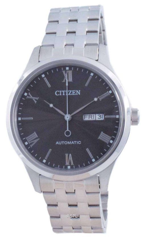 Citizen Mechanical Black Dial Stainless Steel NH7501-85H Mens Watch