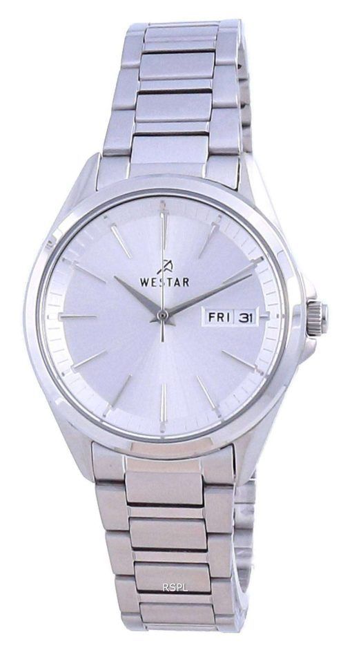 Westar Silver Dial Stainless Steel Quartz 40212 STN 107 Women's Watch