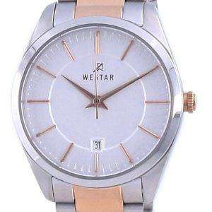 Westar Silver Dial Two Tone Stainless Steel Quartz 40213 SPN 607 Women's Watch