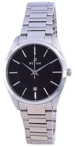 Westar Black Dial Stainless Steel Quartz 40213 STN 103 Women's Watch