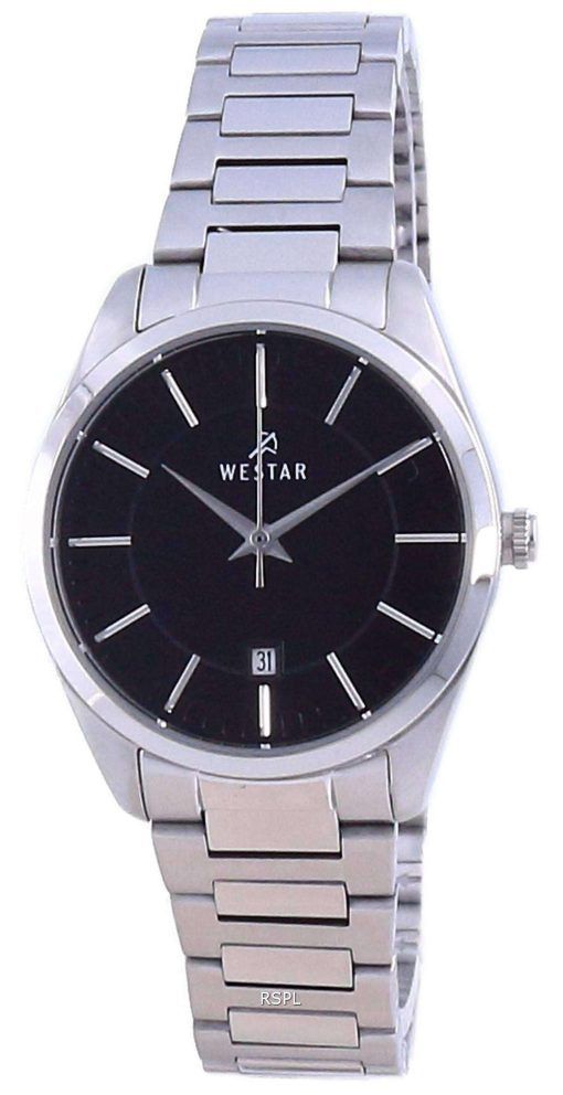 Westar Black Dial Stainless Steel Quartz 40213 STN 103 Women's Watch