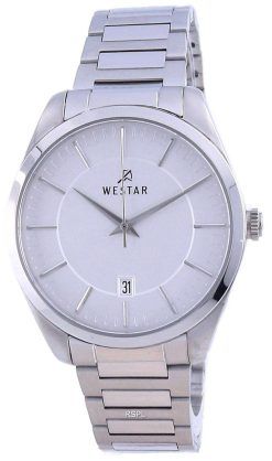 Westar Silver Dial Stainless Steel Quartz 50213 STN 107 Men's Watch