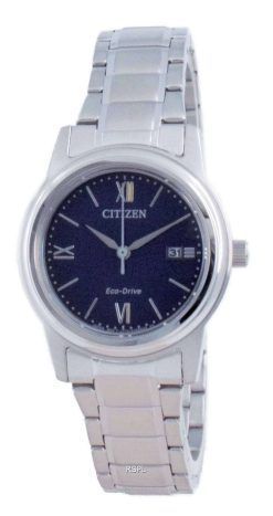 Citizen Classic Blue Dial Stainless Steel Eco-Drive FE1220-89L 100M Women's Watch